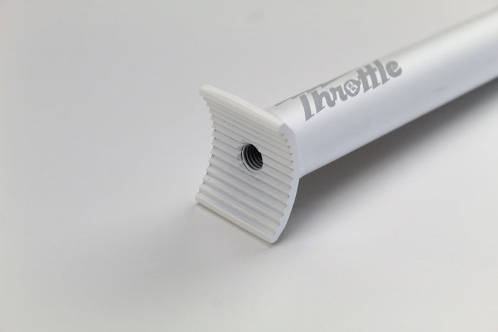 Throttle Pivotal BMX Seatpost - 200mm - Matte White Ano