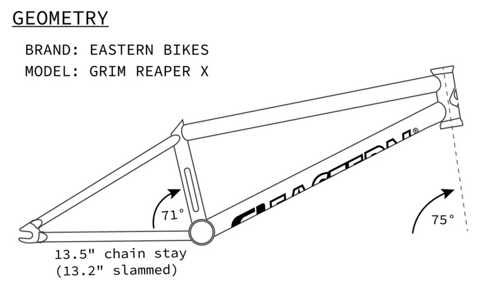 Grim Reaper BMX Frame - Chrome