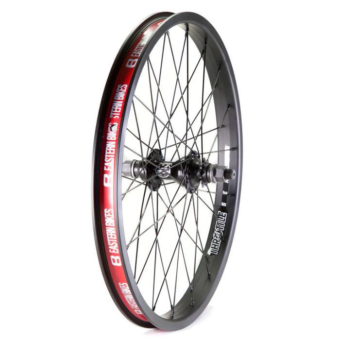 Throttle 20" BMX Wheel - Rear - Matte Black Ano